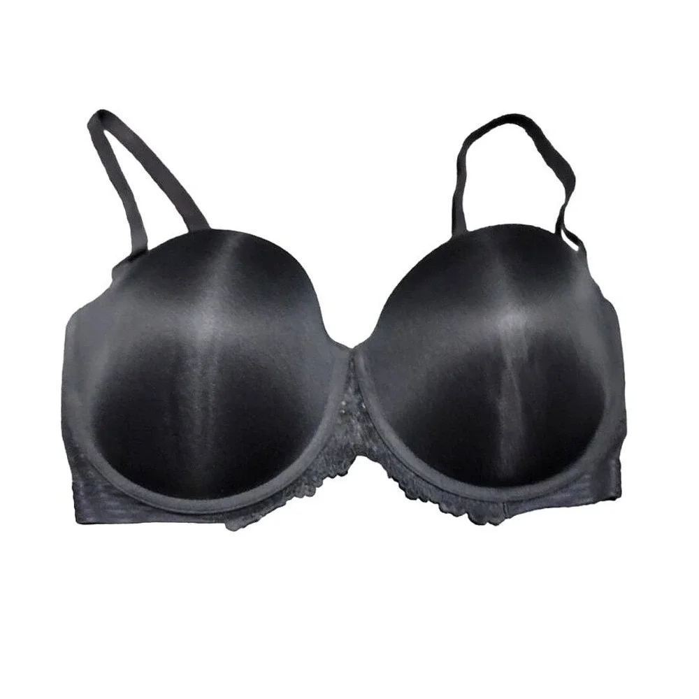 Maidenform Multiway Push-Up Strapless Bra 40DD Black Lace Underwire Intimates‎